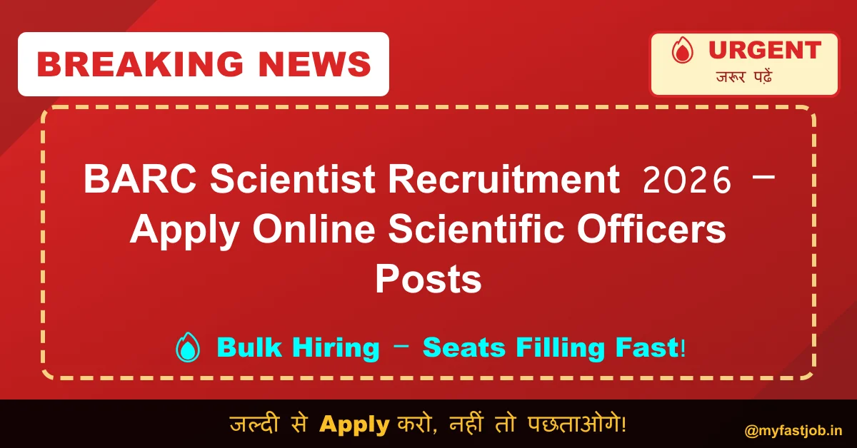 BARC Scientist Recruitment 2026 – Apply...